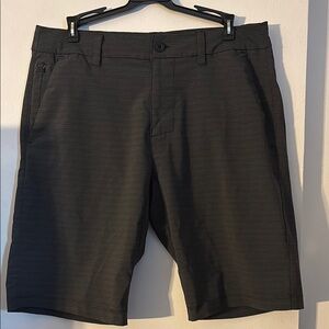 Hang Ten Black Flat Front Shorts